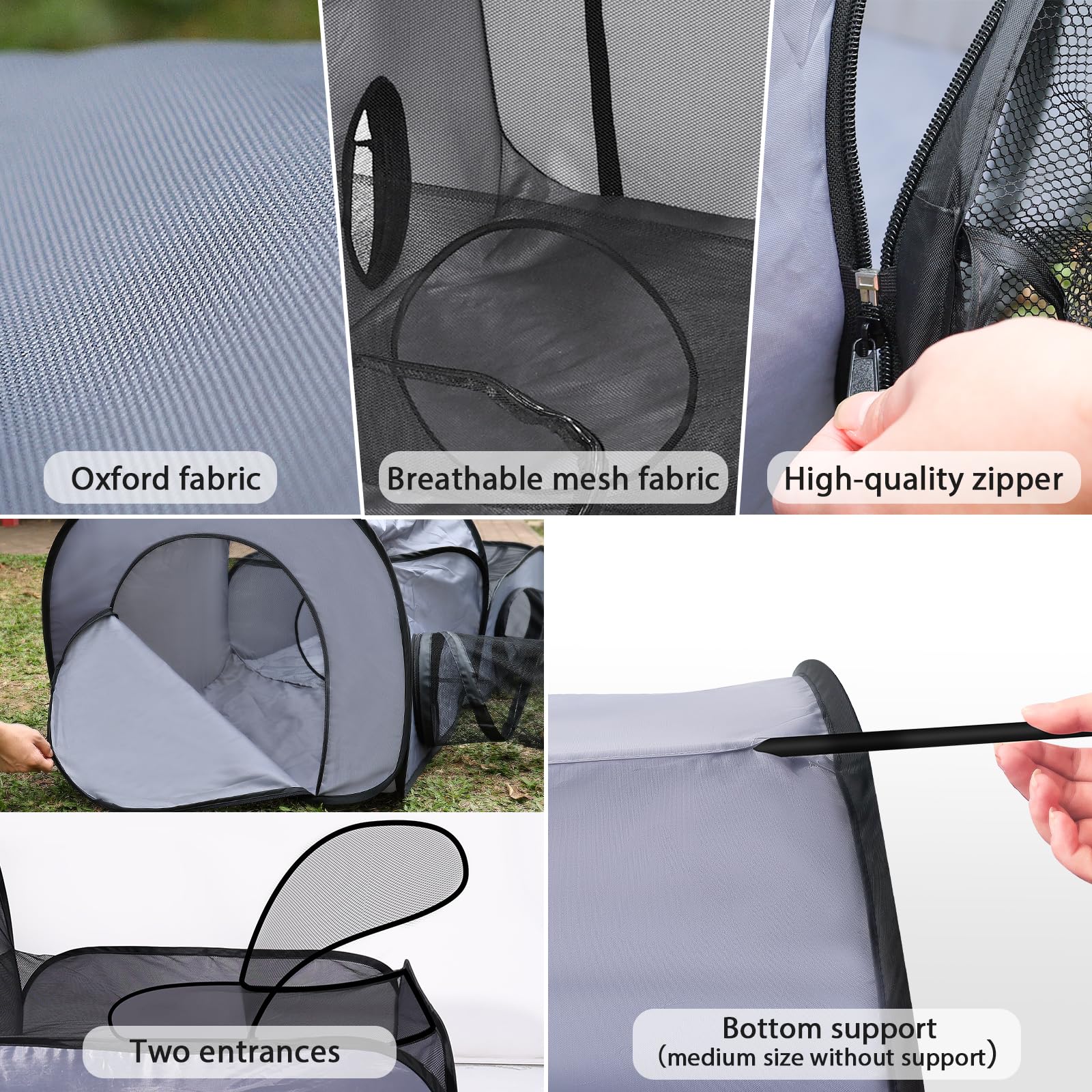TailTastic enclos pliable portable sac transport: rangement simple et pratique.