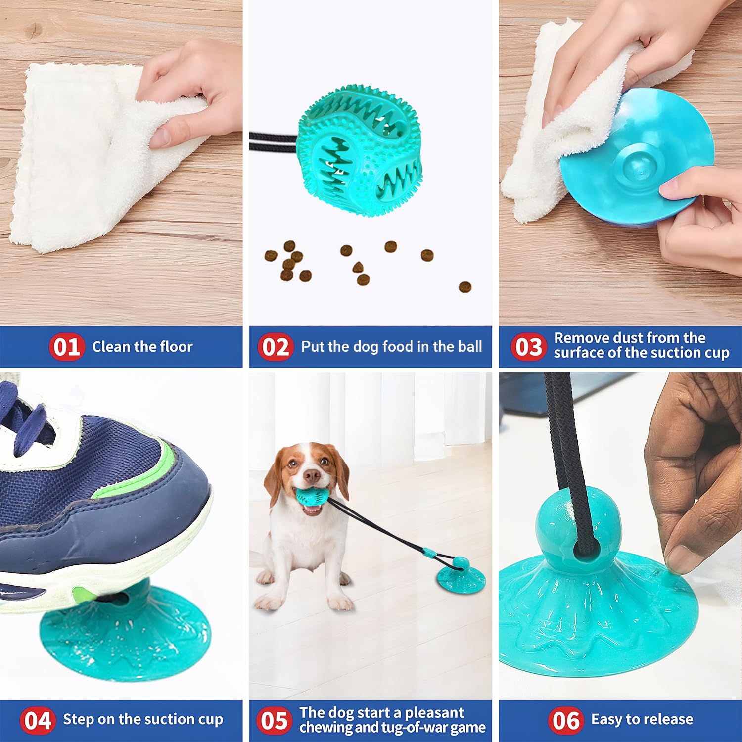 Tailwag Aqua: ventouse pour fixation sur surfaces lisses lors du jeu