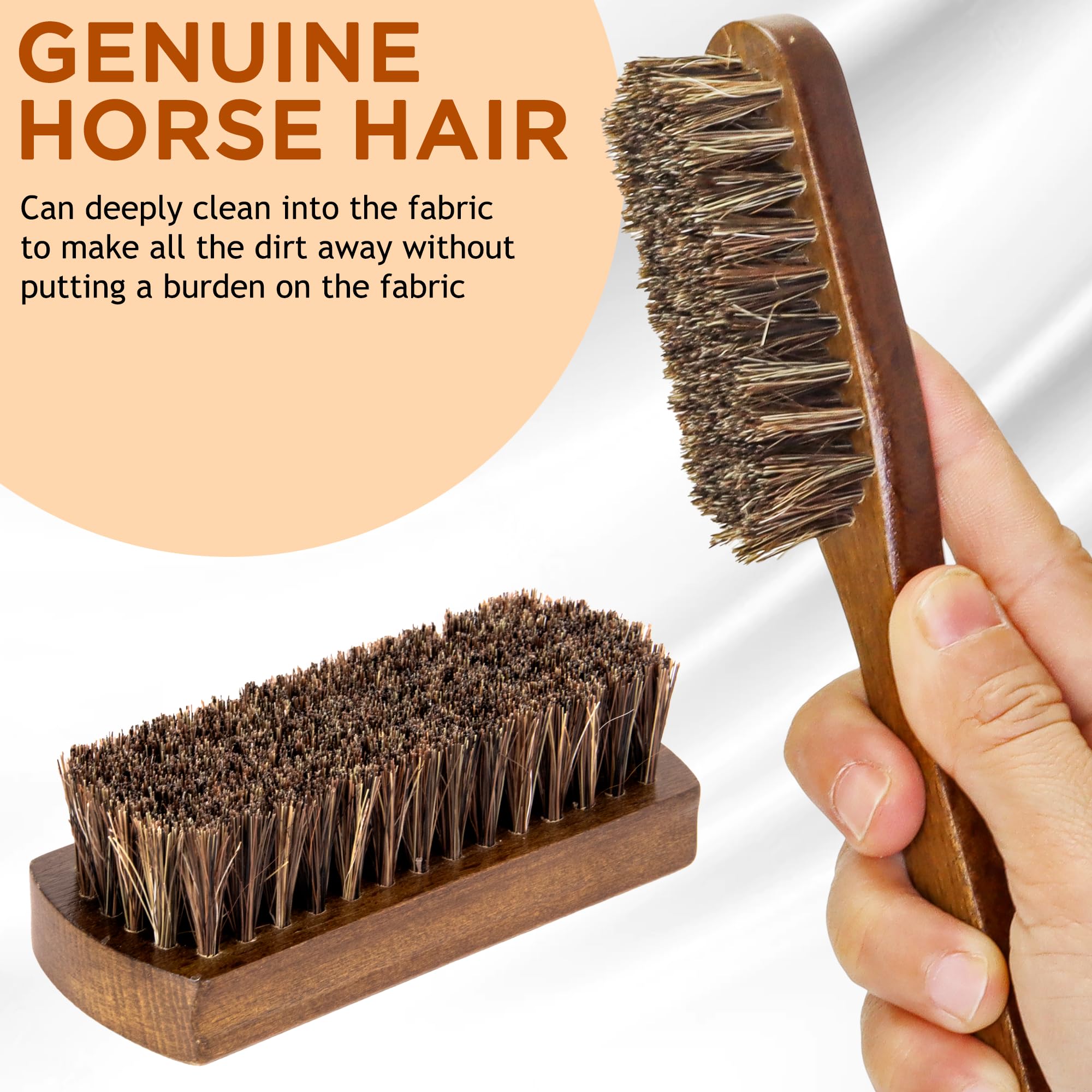 Petite brosse TAKAVU en poils de cheval pour zones fines