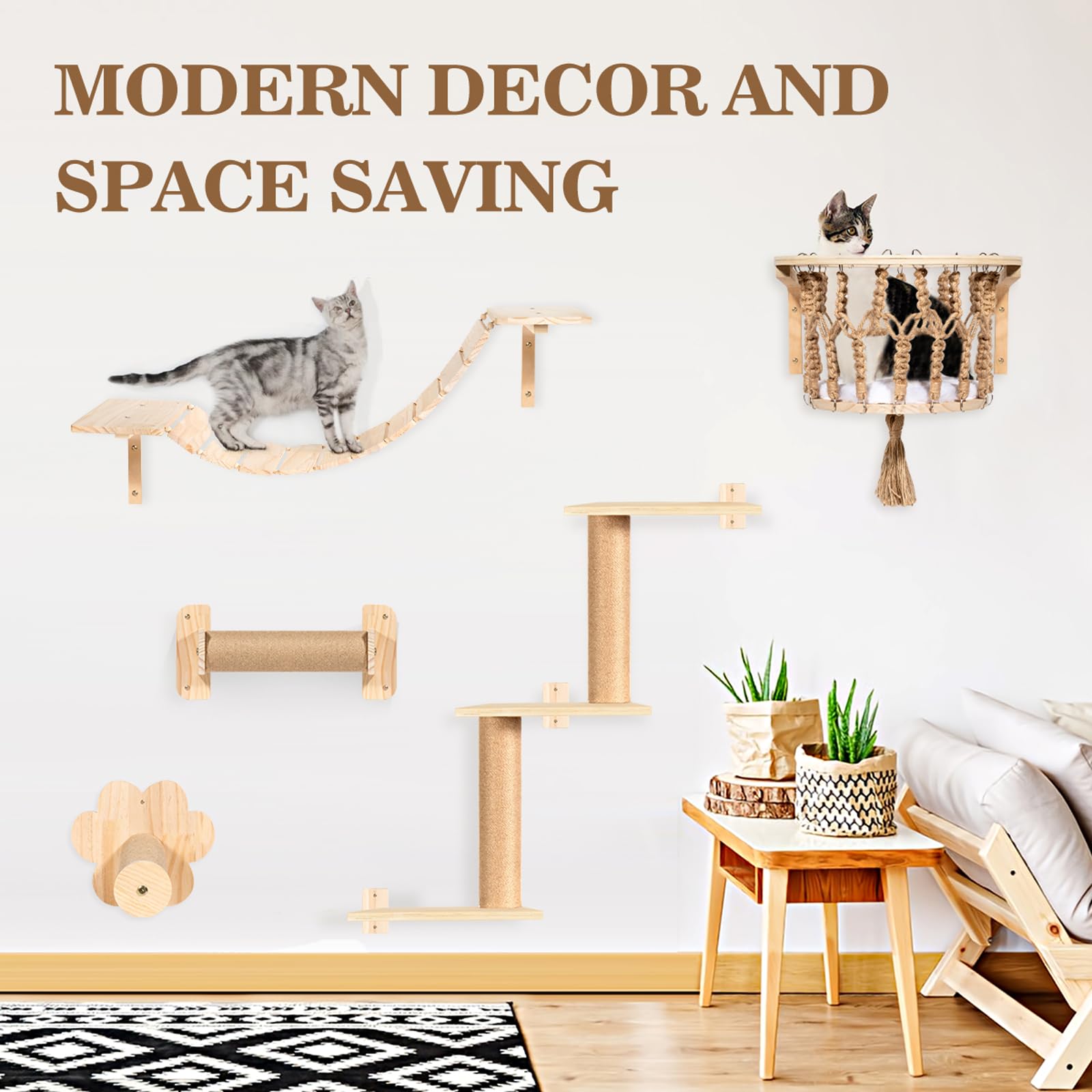 TAKEKIT couchage mural en corde tissée, confort doux pour les longues siestes.
