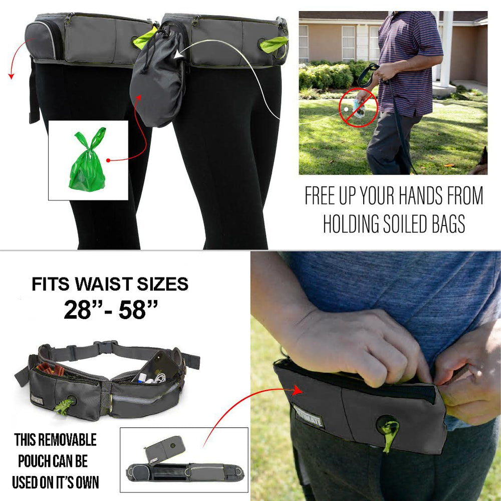 Ceinture-poche ajustable TAKSIN, confort et accessibilité pendant la marche.