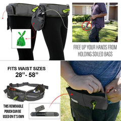 Ceinture-poche ajustable TAKSIN, confort et accessibilité pendant la marche.