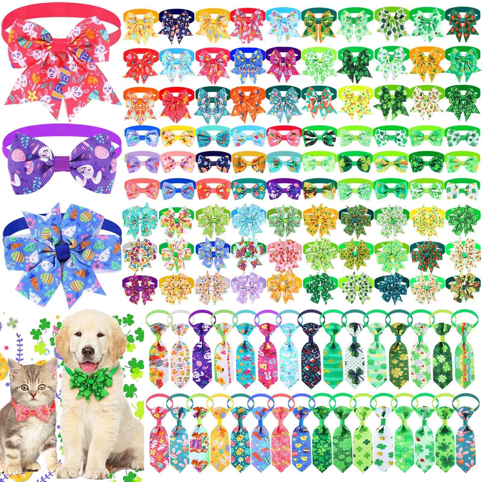Talltalk ensemble noeud papillon chien paques pour parade festive