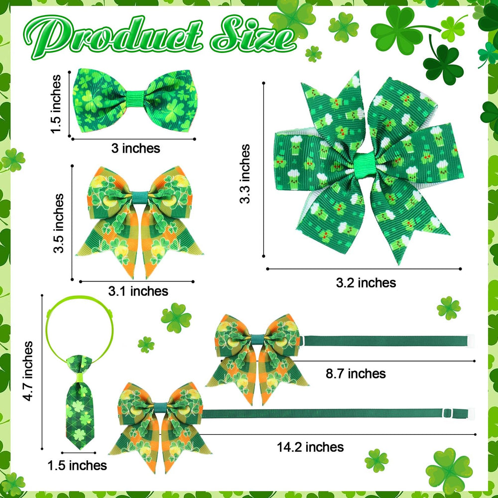 Talltalk noeud papillon chien vert en détail, couleur vive