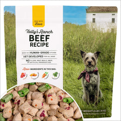 Tally's Ranch boeuf lyophilisé – morceaux riches en protéines pour repas ou friandises.