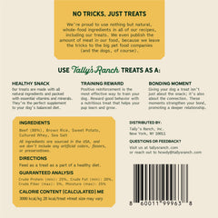 Texture tendre et savoureuse de Tally's Ranch, idéale pour récompenser pendant les séances