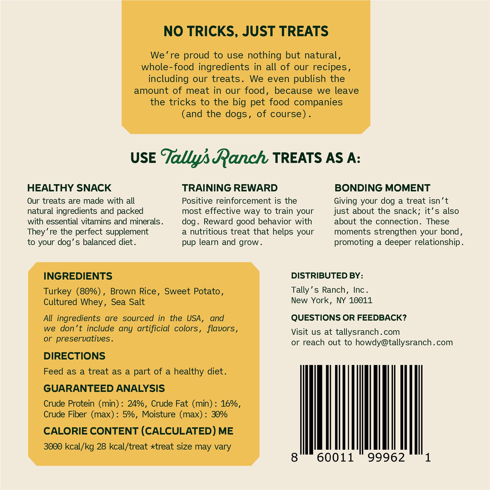 Tally's Ranch jerky dinde — Pratique pour l'entraînement et les pauses.