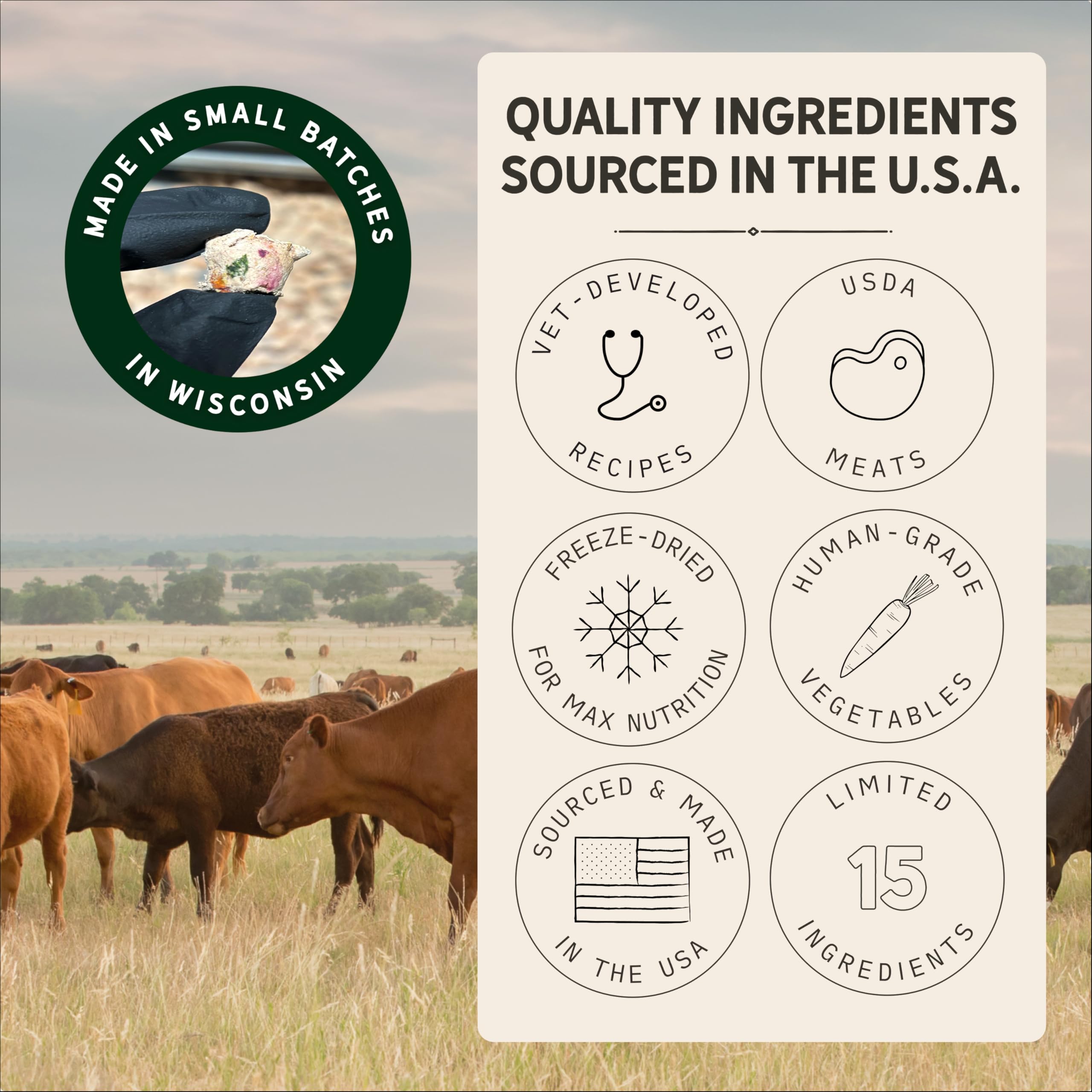 Tally's Ranch sachet boeuf lyophilisé 2-lb – format pratique pour l'alimentation quotidienne.