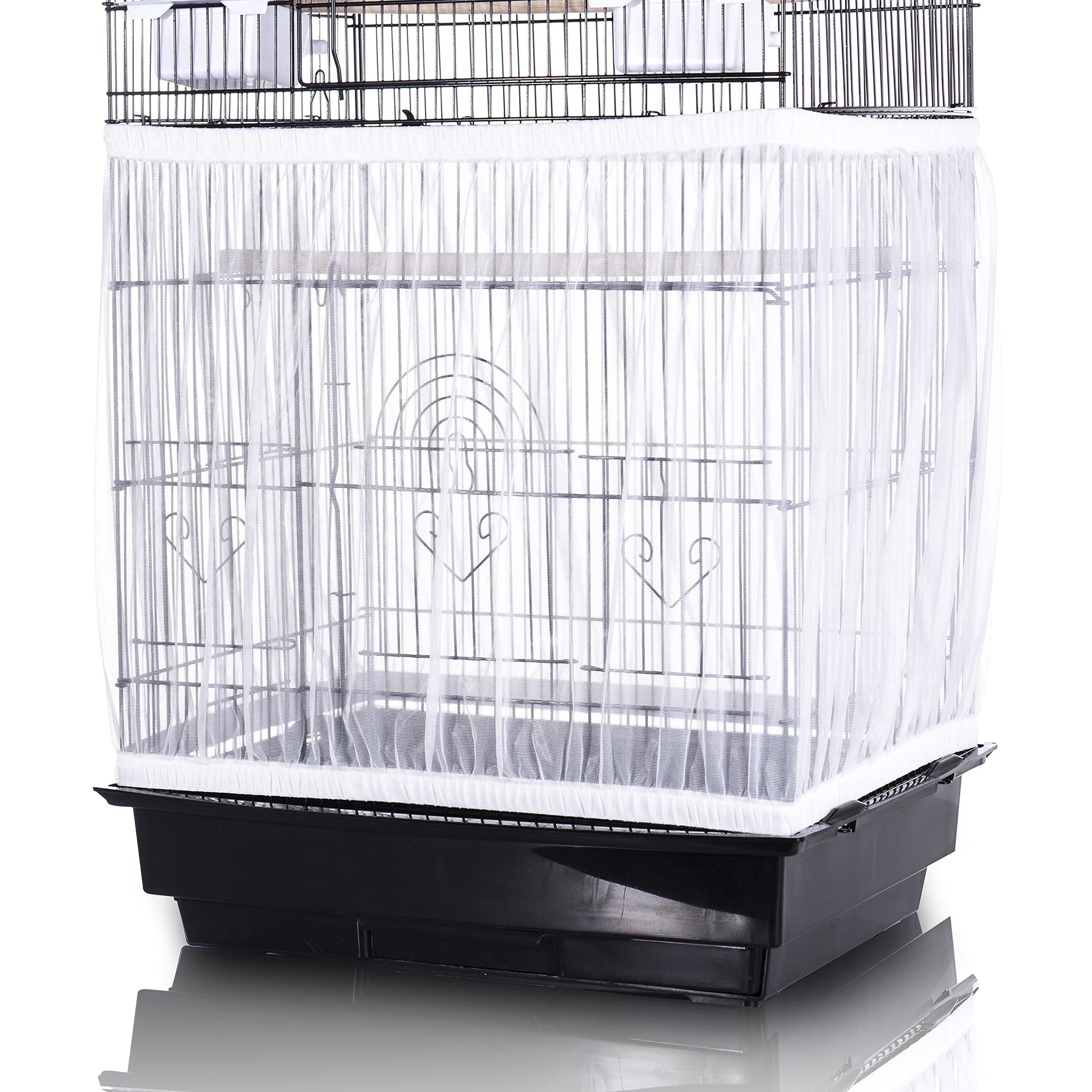 Tamu style proté-graines cage-oiseaux grand: couvre efficacement les graines.