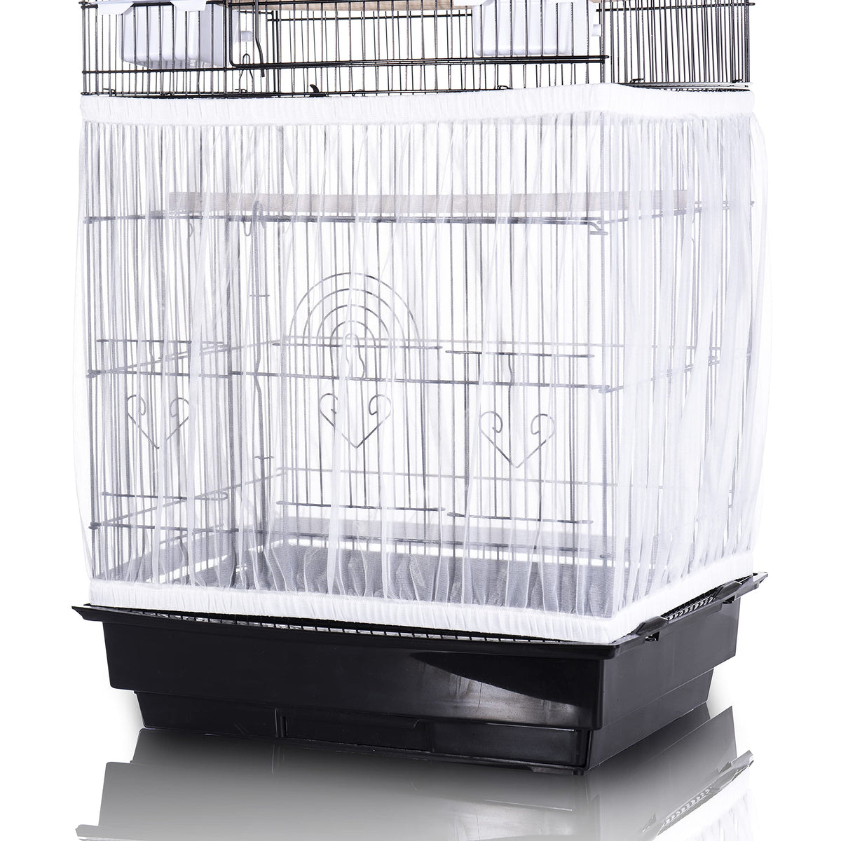 Tamu style proté-graines cage-oiseaux grand: couvre efficacement les graines.