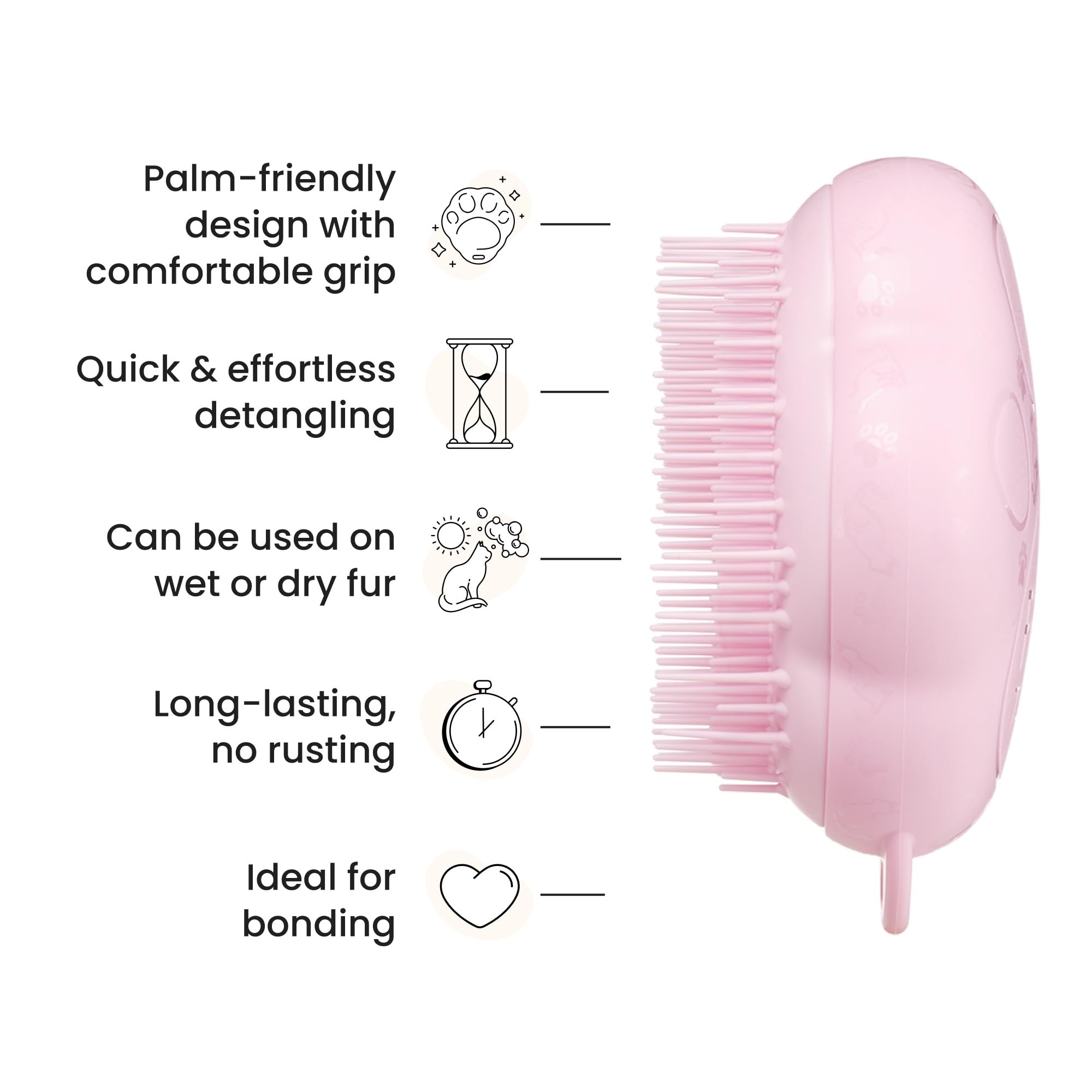Pelage court à moyen pris en charge par la brosse.