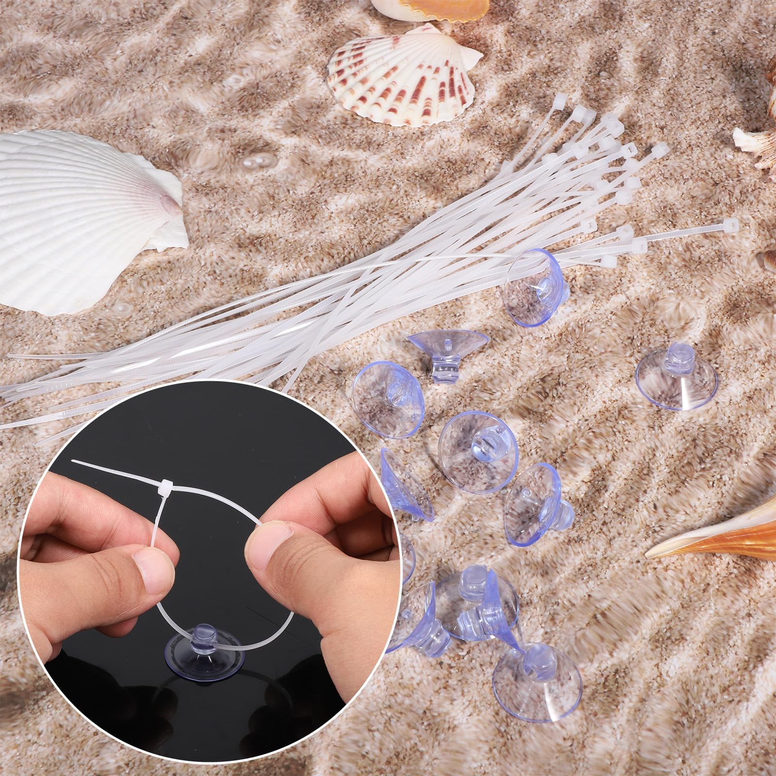 Kit fixations TANGZHIFEIYUE, accessoires polyvalents pour plantes et pipelines.
