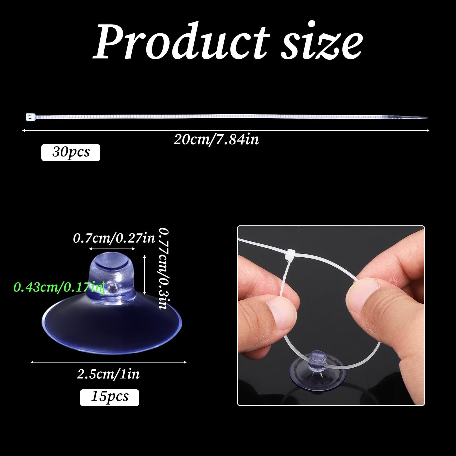 Ventouse d’aquarium TANGZHIFEIYUE, 7 mm, prise dense pour pipelines et accessoires.
