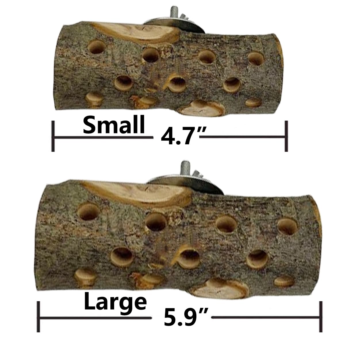 Accessoire TANOMA bois pomme, stimulant l'activité mentale et physique des petits animaux