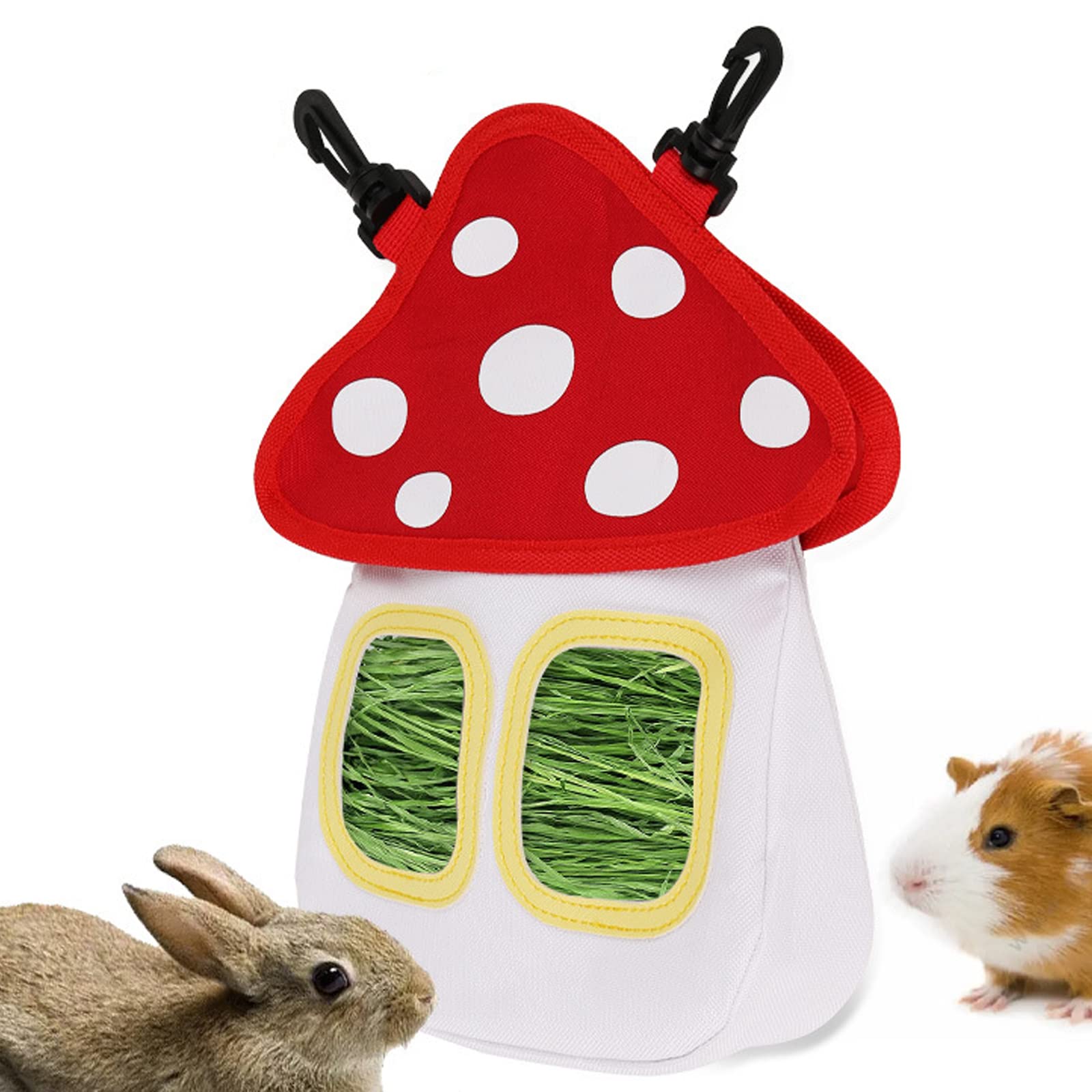 TANOMA distributeur foin lapin suspendu dans la cage – pratique et propre.