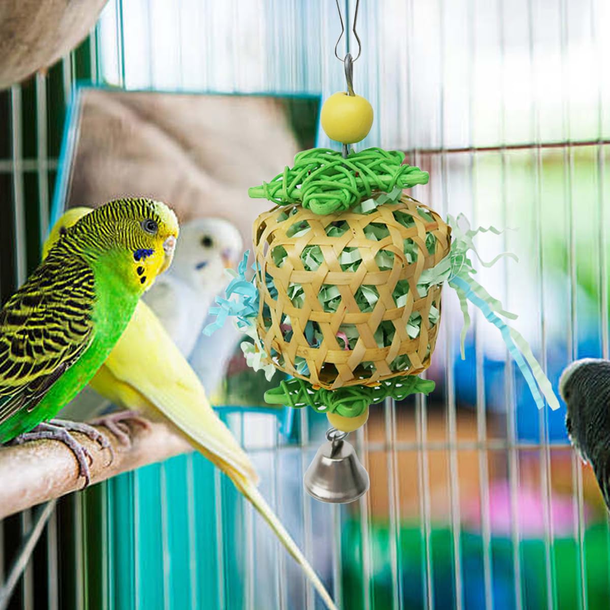Jouet TANOMA conure, santé mentale, interaction positive.