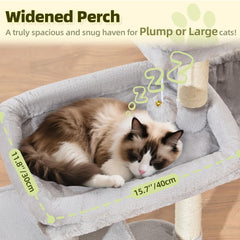 Taoqimiao arbre-chat plateforme-repos 40x30 offre espace généreux
