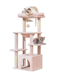 Taoqimiao arbre-chat avec colonnes sisal naturelles, offre un griffage durable et sûr.
