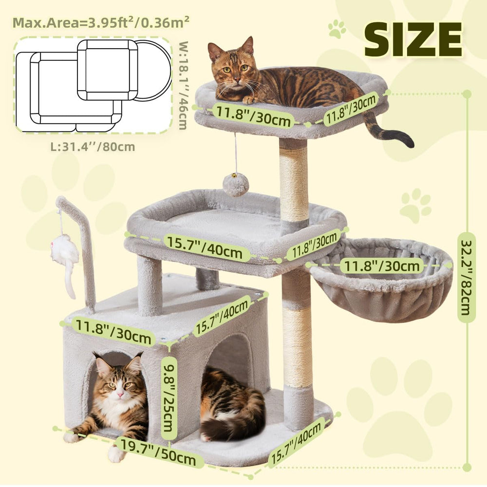 Taoqimiao arbre-chat teaser-pole-souris-realiste stimule l’instinct de chasse