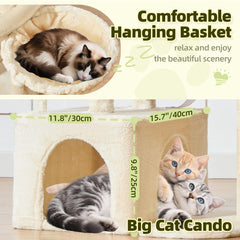 Cabane-chat spacieuse Taoqimiao MS043M invitant à des siestes privées.