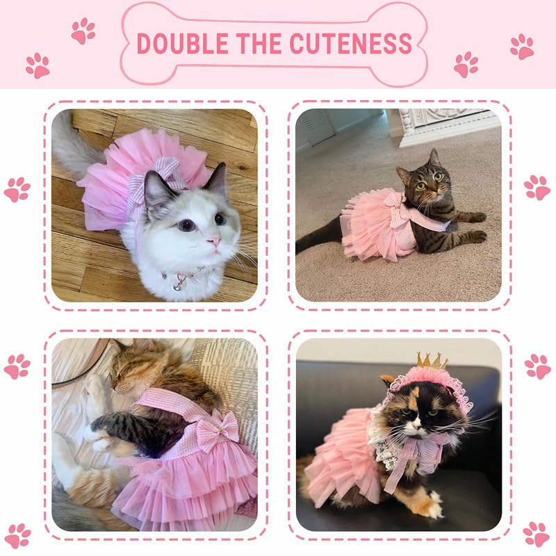 Robe-chien TAPBULL fete rose, parfaite pour événements spéciaux et photos mémorables.