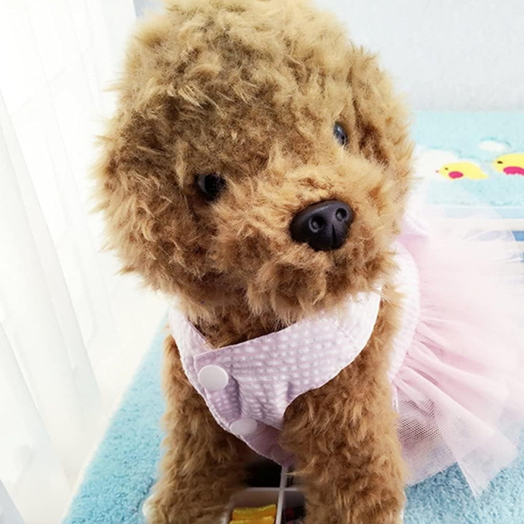 Tapbull robe chien rose maille — parfait pour fêtes et occasions