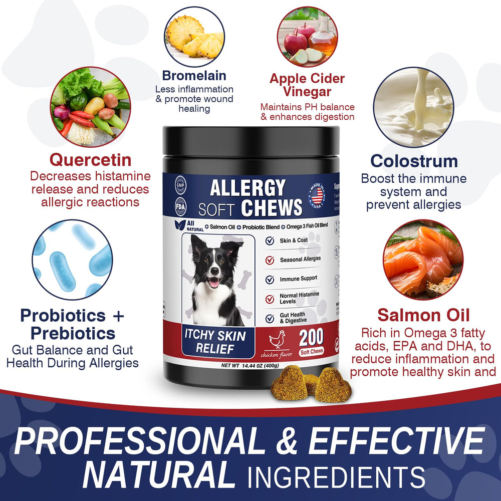 Taraxa ingredients naturels allergie chien composition naturelle pour la peau et le confort.
