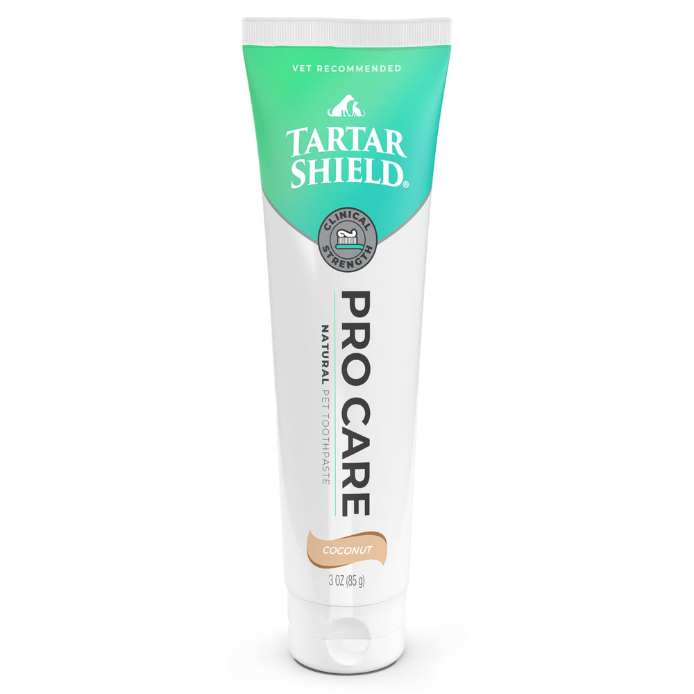 Dentifrice pour animaux Tartar Shield Pro Care au coco, pour chiens et chats.