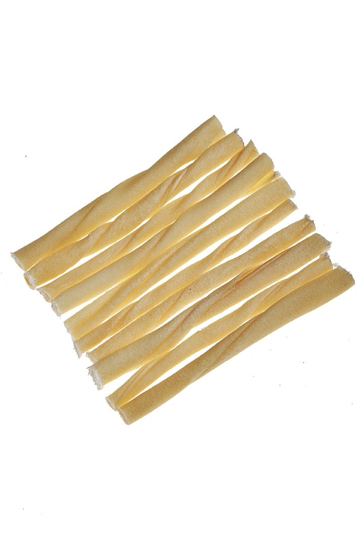Tasman's Natural Pet bandes bison collagene 5 pouces, parfait pour les chiens allergiques.