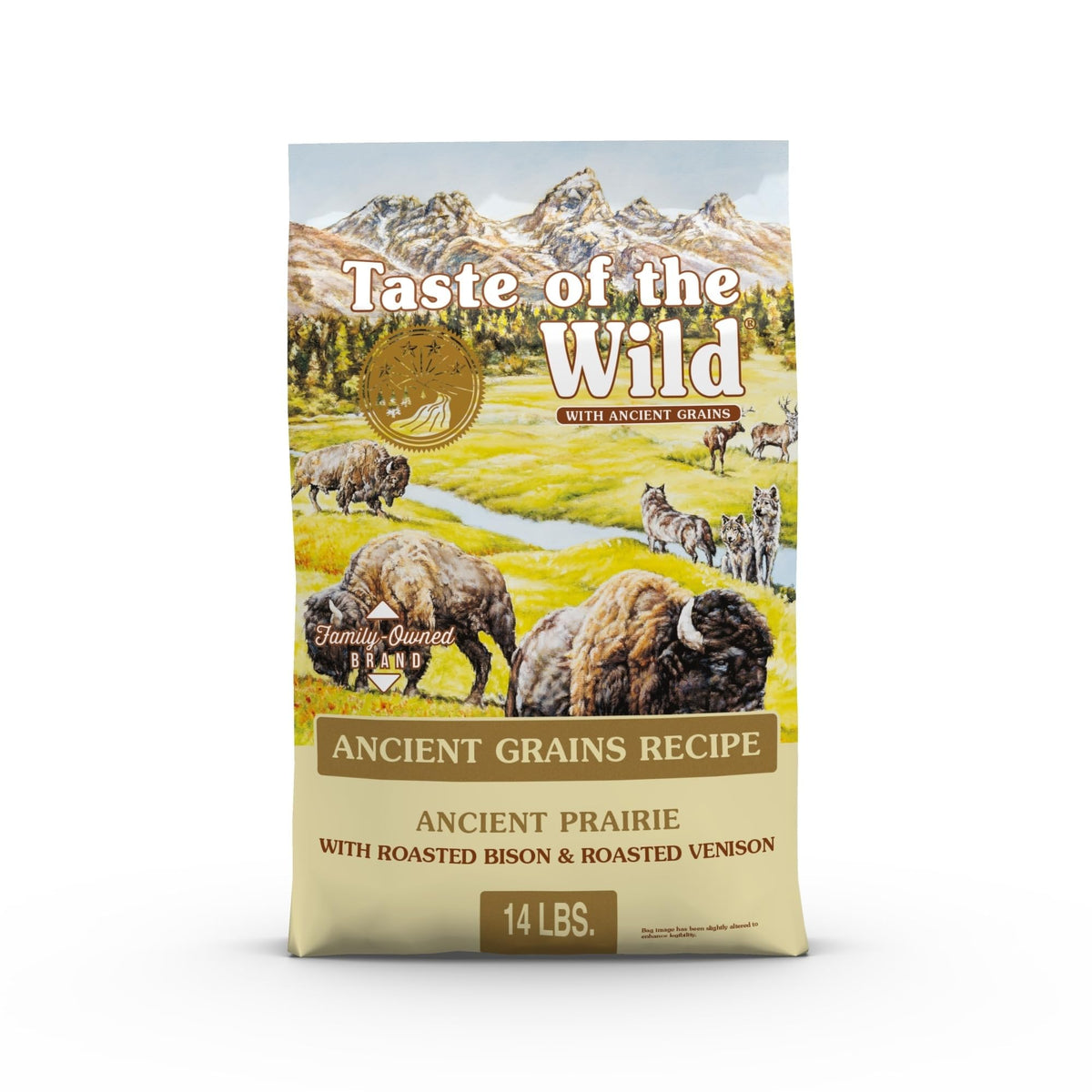 Taste of the Wild bison rôti et venaison séchée: protéines élevées pour le corps.