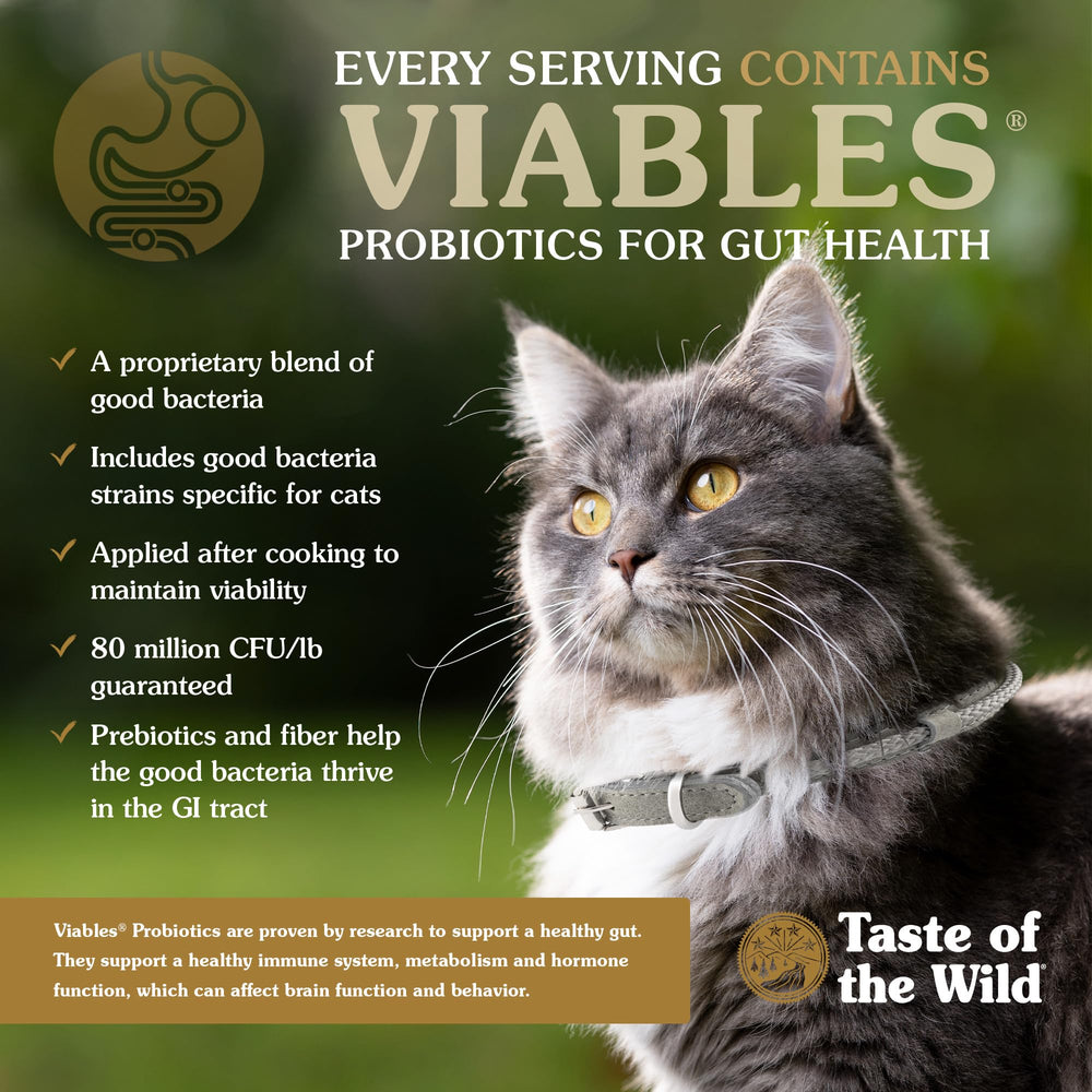 Fabriqué aux États‑Unis par Taste of the Wild avec des ingrédients de qualité.