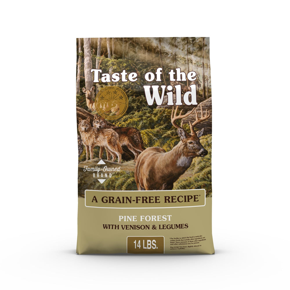 Taste of the Wild Foret de Pins croquettes venaison dans le sac, proteine elevee.