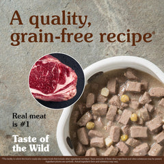 Taste of the Wild High Prairie-texture-gravy : sauce savoureuse enveloppant les morceaux de bison