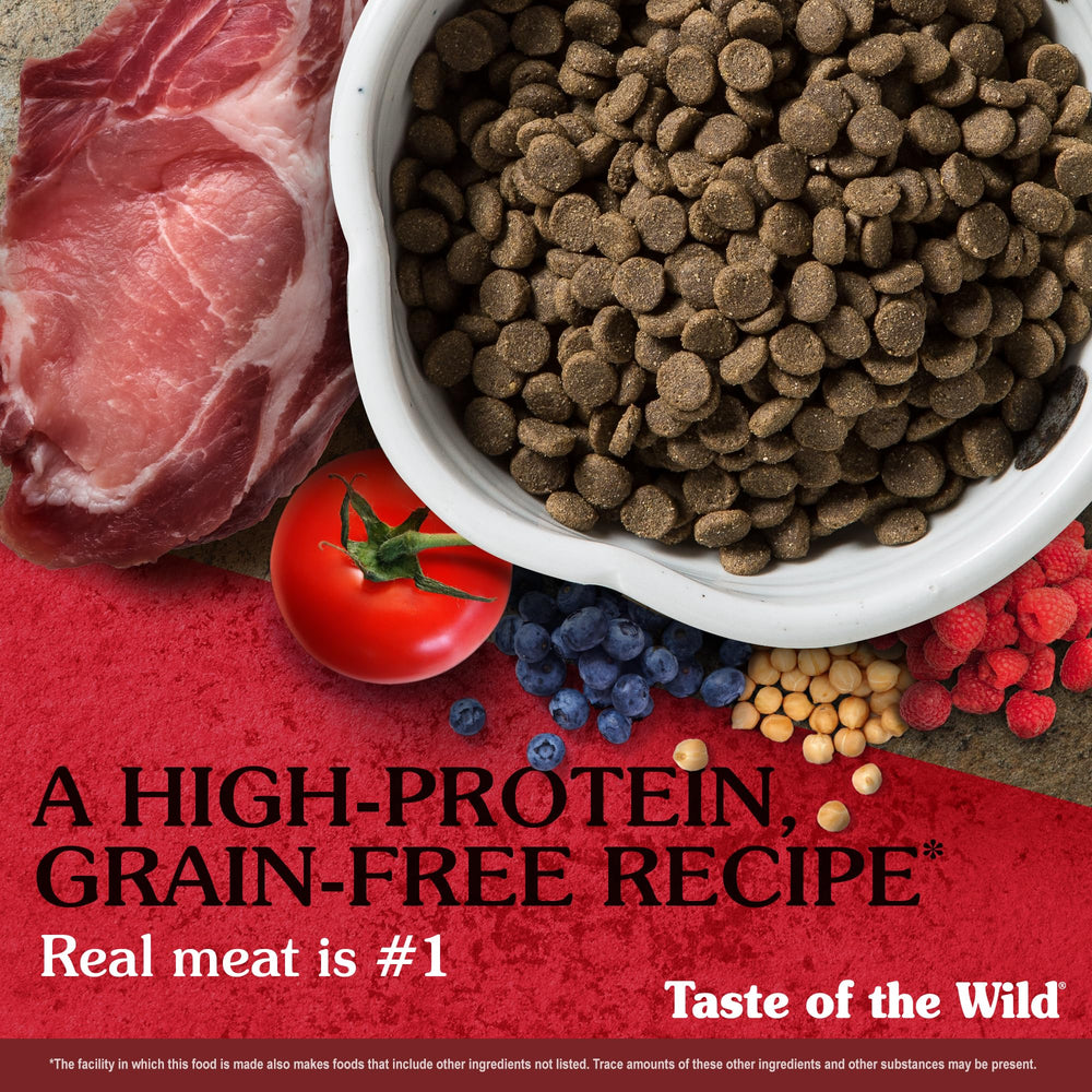 Oméga bénéfiques pour la peau et le pelage du chien avec Taste of the Wild.