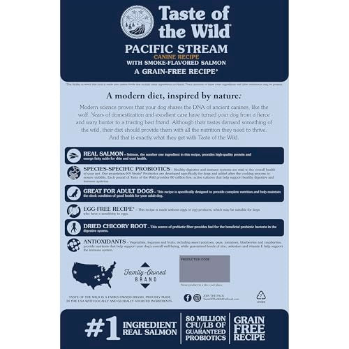 Taste of the Wild Pacifique Stream – poisson reel premier ingrédient pour une nutrition de qualité.