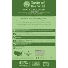 Taste of the Wild Rocky Mountain Saumon fumé – saveur savoureuse pour satisfaire l'appétit.