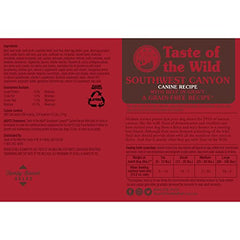 Taste of the Wild Southwest Canyon protéines variées, soutien potentiel des muscles