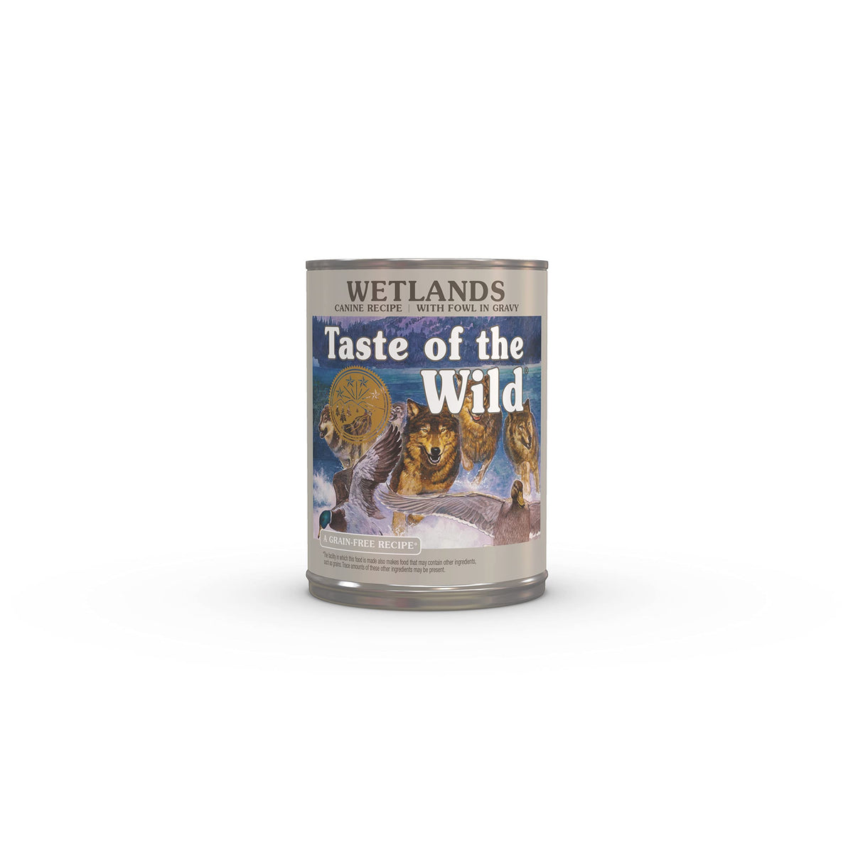 Taste of the Wild Wetlands: canard dans sauce, boîte de 375 g, repas savoureux pour chien.