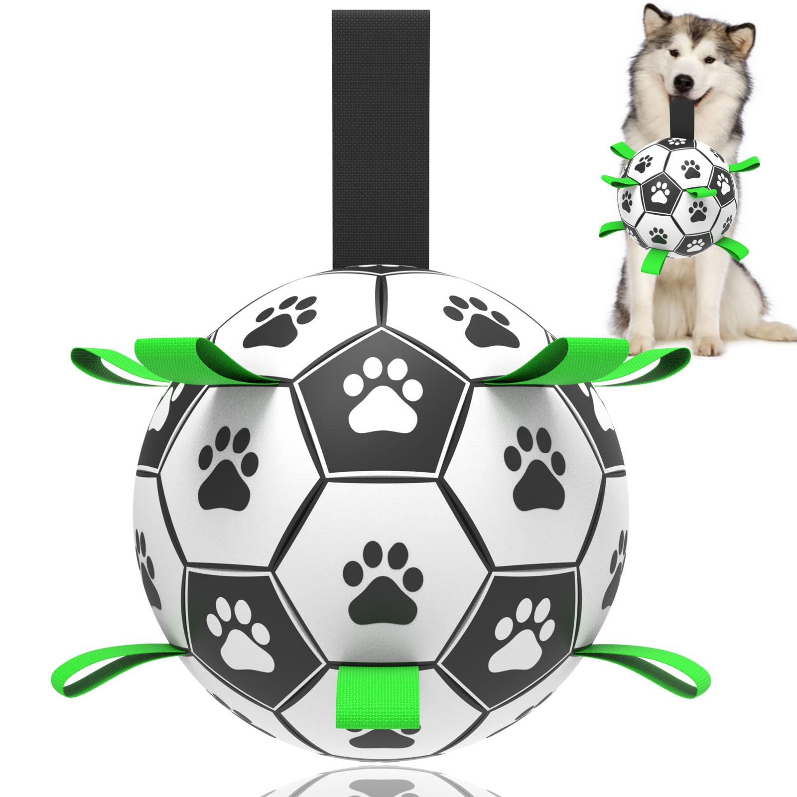 Ballon de foot TBC PET avec sangles prêt pour jeux extérieurs
