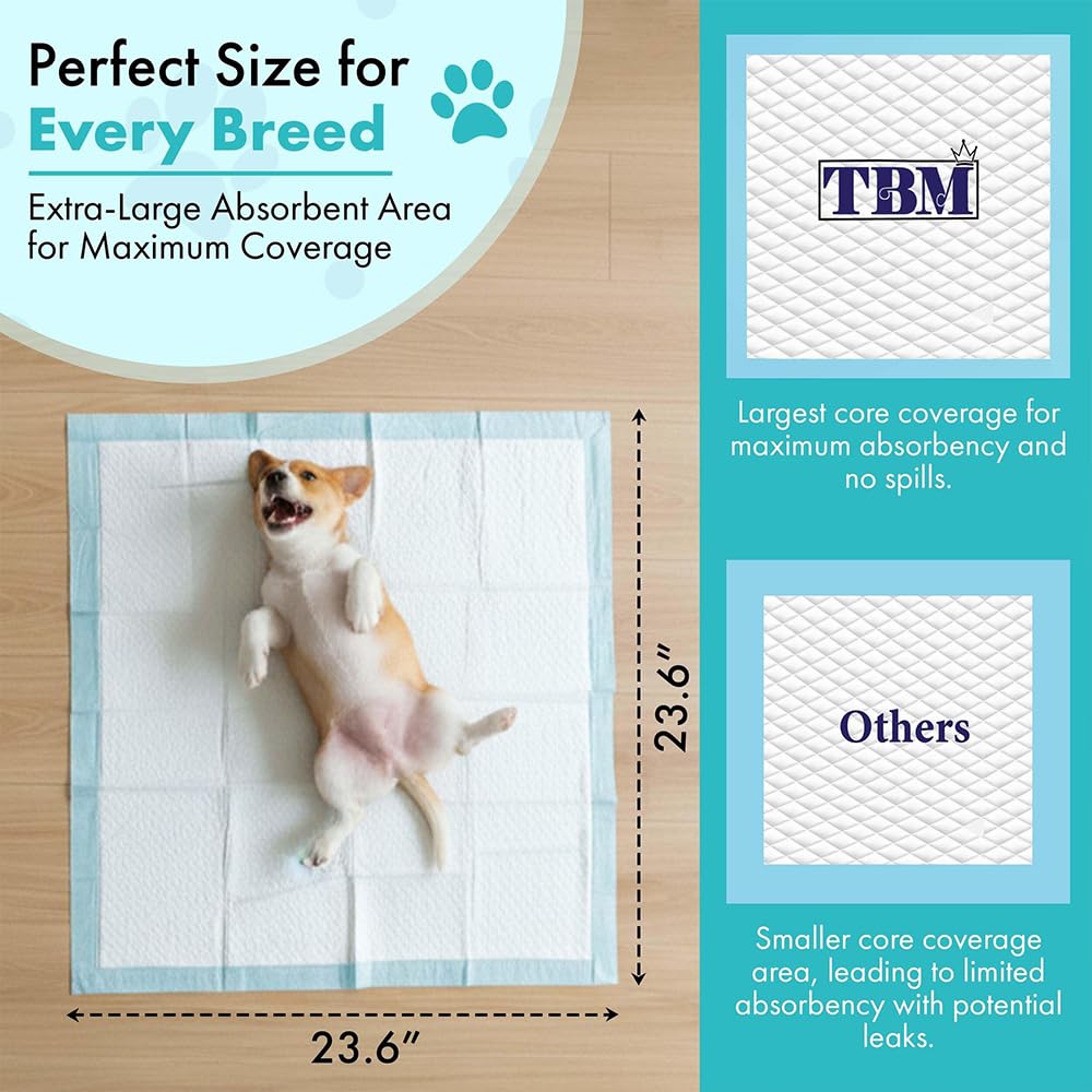 TBM Puppy Pads anti-glisse restent en place pendant le jeu.