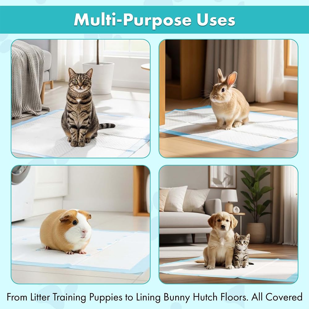 TBM Puppy Pads lot de 100 unités pour entraînement durable.