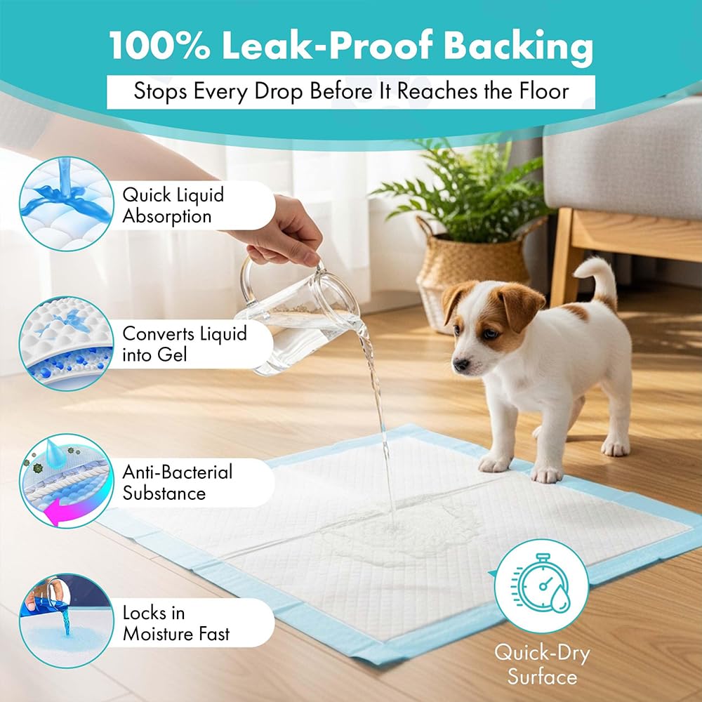 TBM Puppy Pads usage intérieur pour chiens, chats et lapins.