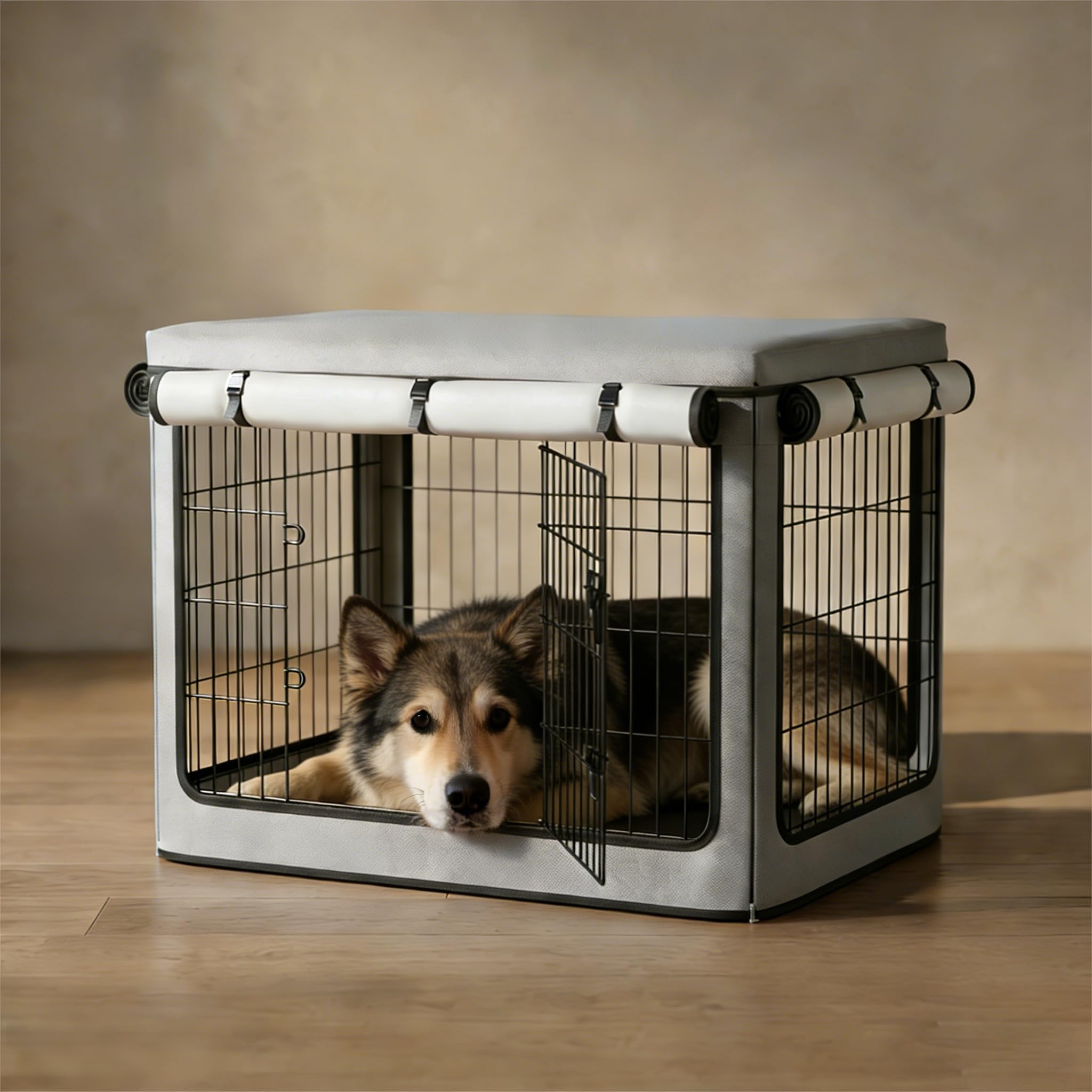 TBNO couvre-cage chien, tissu imperméable 1680D, protection durable contre intempéries.