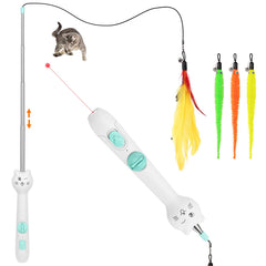 TBTeek chat-jouet avec lumière: stimulation visuelle pour chat.