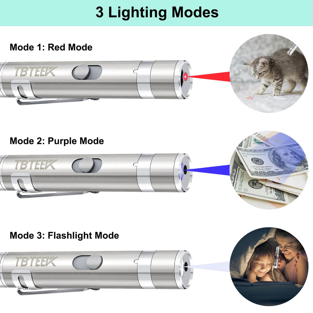 TBTeek jouet chat souris interactif, lumière blanche, lampe d’appoint et distraction