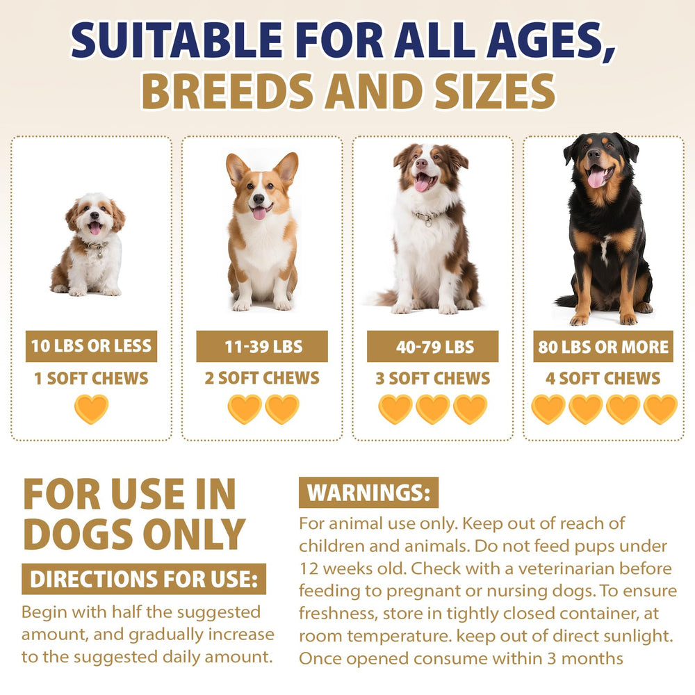 Utilisation adaptée à toutes les tailles de chiens