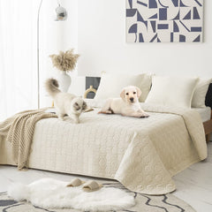 Housse Tcksstex pour lit chien imperméable et anti-dérapante, protégeant le couchage.