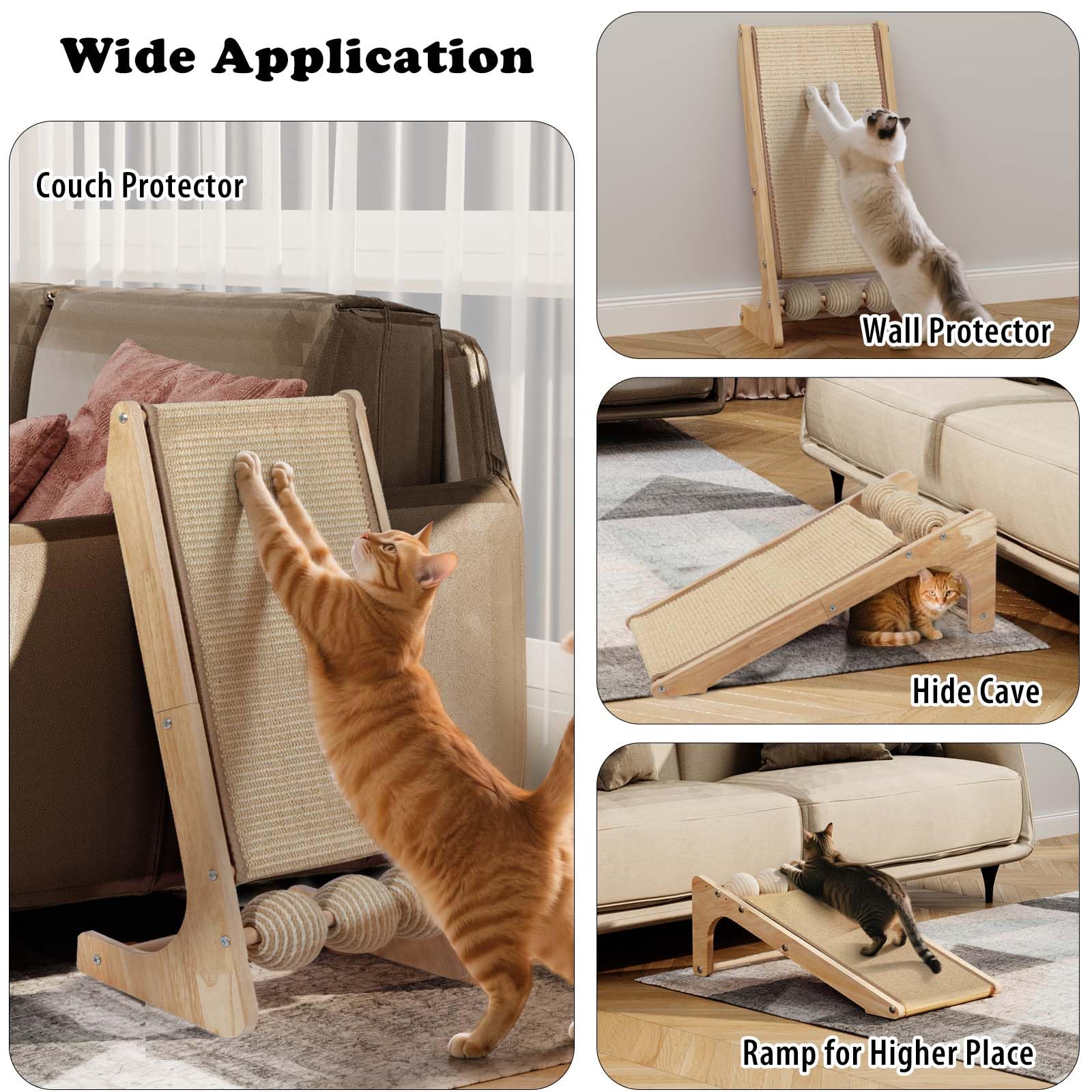 TCooSo espace de repos confortable pour chat sur le grattoir.