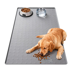 TCULOSD Tapis Nourriture Animal Extra Large protège les sols et simplifie le nettoyage.