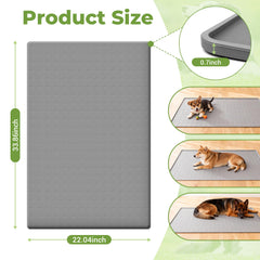 TCULOSD Tapis Chien grand format offre surface généreuse et réduit les éclaboussures.